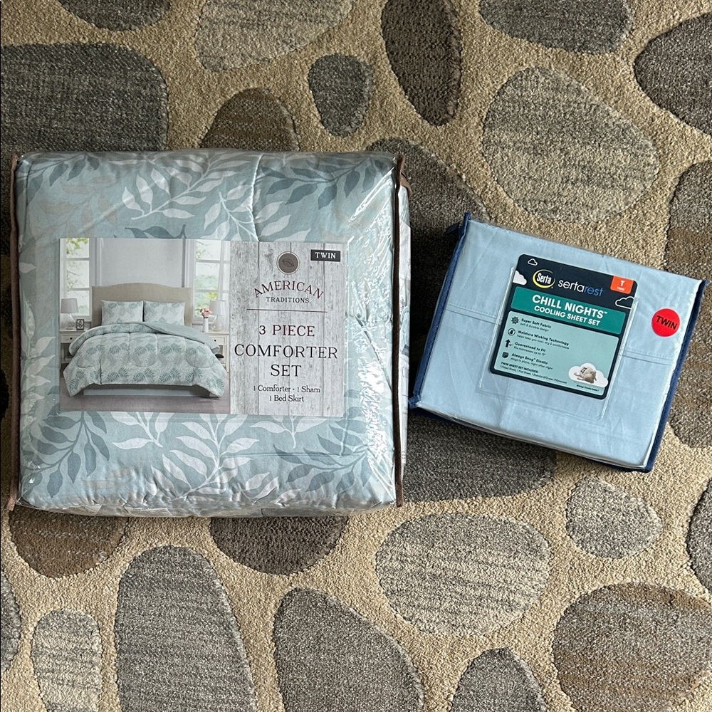 Blue Comforter Set